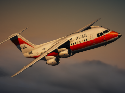 BAe 146 AVRO RJ package (RJ70, RJ85, RJ100) [Add-On | Tuning I Liveries] 1.1