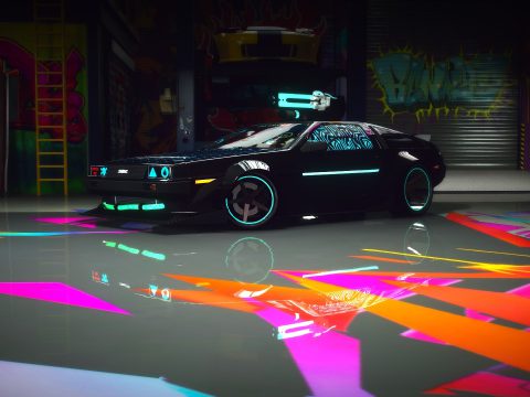 Cyberpunk Delorean DMC-12 [Add-On / FiveM] 1.3