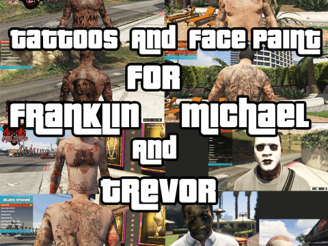 Franklin Michael and Trevor Tattoos 2.5