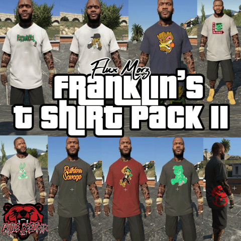 Franklin T Shirt Pack II 1.0 – GTA 5 mod