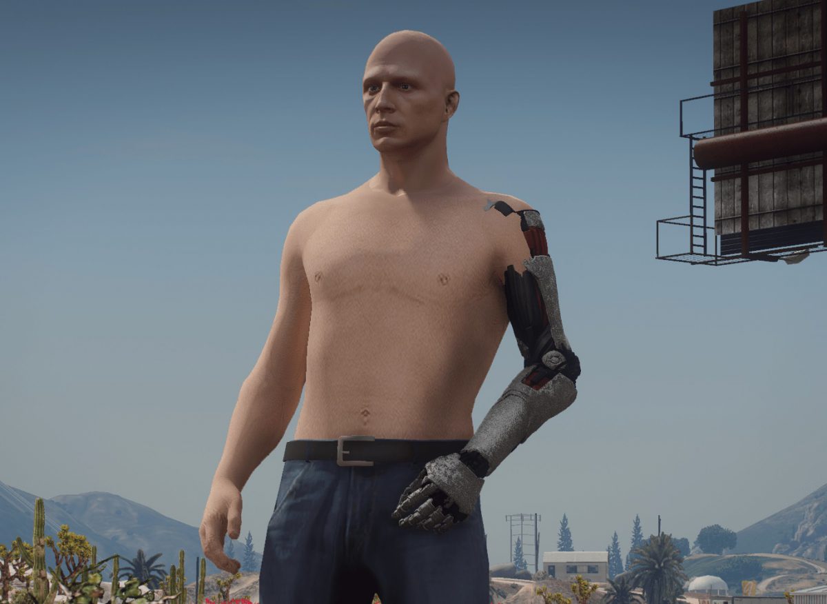 Johnny Silverhands Arm MP Uppr 1 0 GTA 5 Mod   Johnny Silverhands Arm 1200x876 