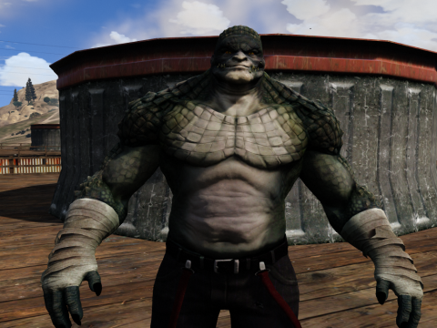 Killer Croc From Arkham Origins [Add-On Ped]