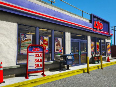 [MLO] LTD Gas Station | Rear Exit [Add-On SP / FiveM] 1.0