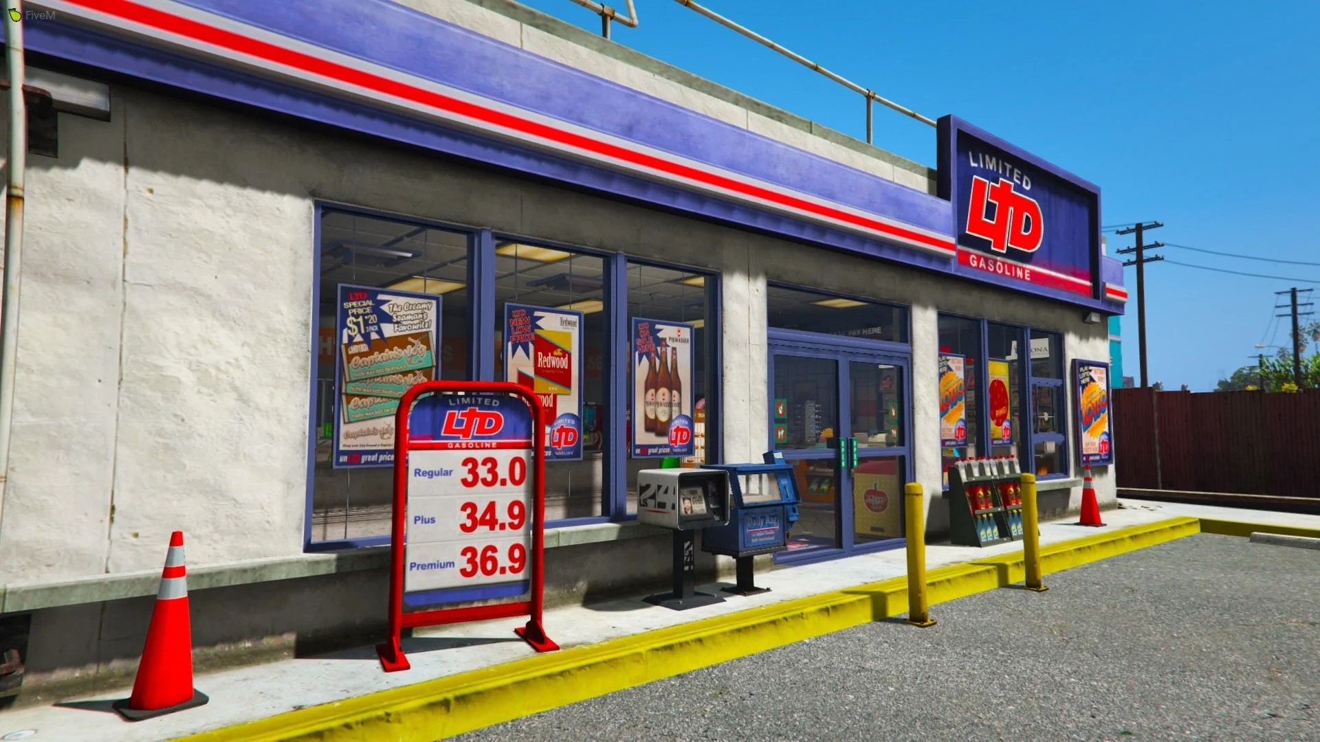  MLO LTD Gas Station Rear Exit Add On SP FiveM 1 0 GTA 5 Mod