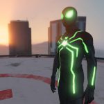 PS4 Spider-Man Big Time (Stealth) Suit w/ Emissive Effects [Add-On Ped]