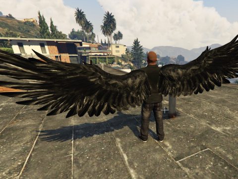Angel Wings Retexture - Realistic Wings - BLACK 1.0