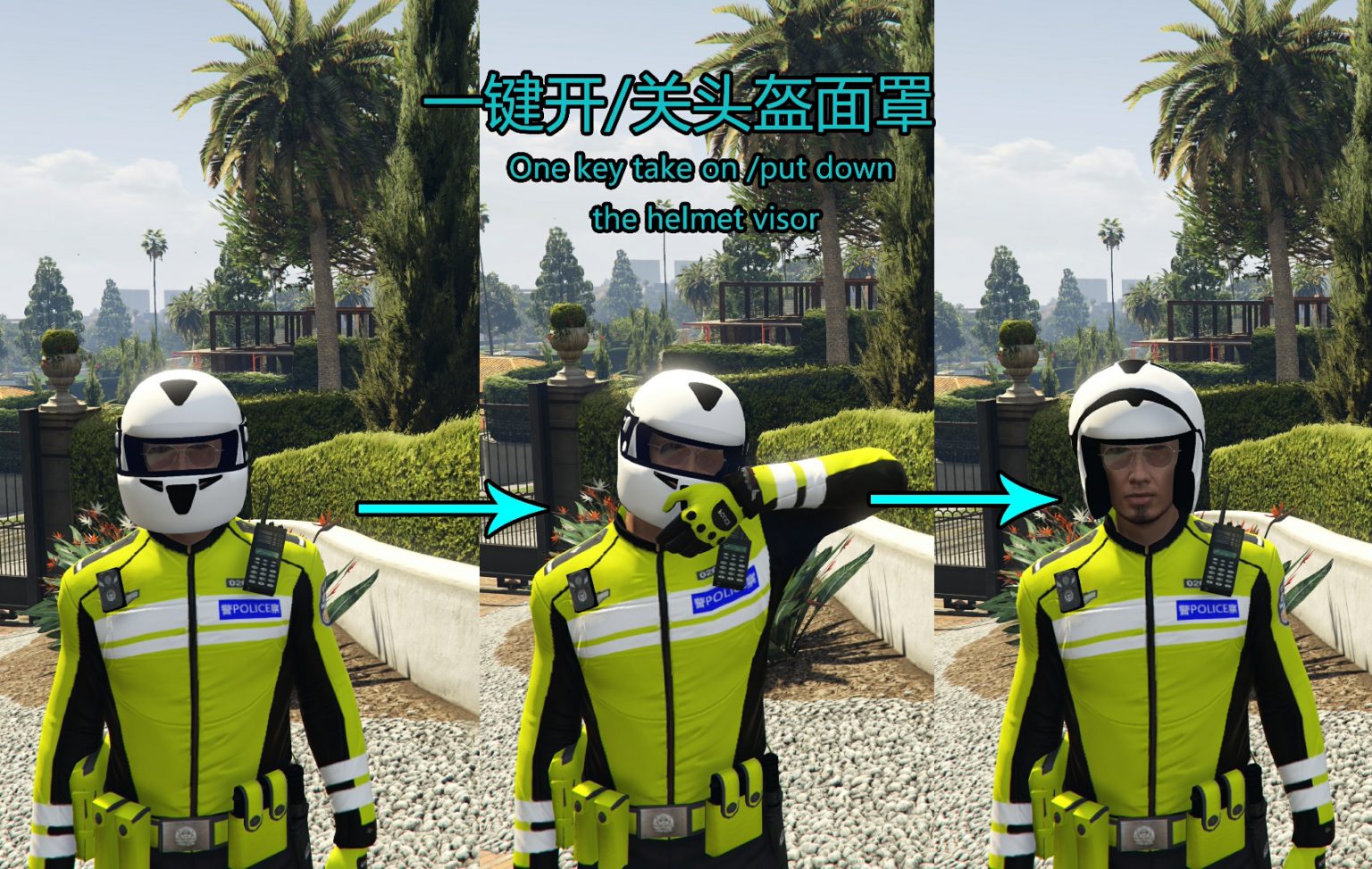 Helmet Auto Changer 1.0 – GTA 5 mod