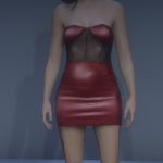 Leather dress MP female v1.0