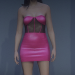 Leather dress MP female v1.0