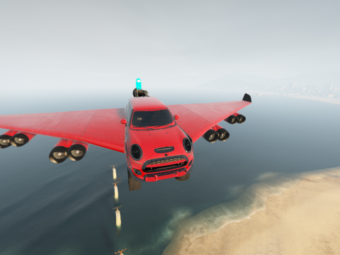 Lifted Mini Cooper Rocket Plane Car [Add-On / Replace | FiveM] 1.0