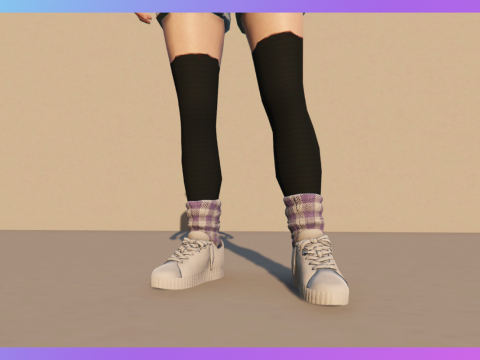 Sneakers with socks for MP Female