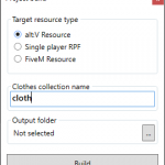 Alt:V Cloth Tool / Addon clothes dlc generator 1.2