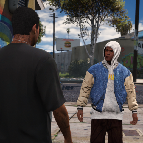 XXXTENTACION Bomber & Shorts For Franklin 1.0 – GTA 5 mod