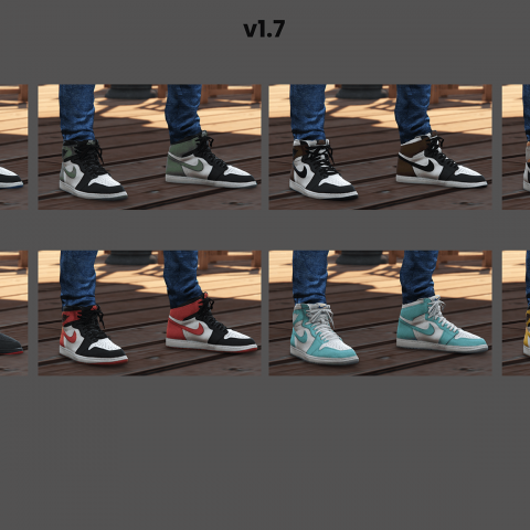 Air Jordan 1 New Textures 1.9 – GTA 5 mod