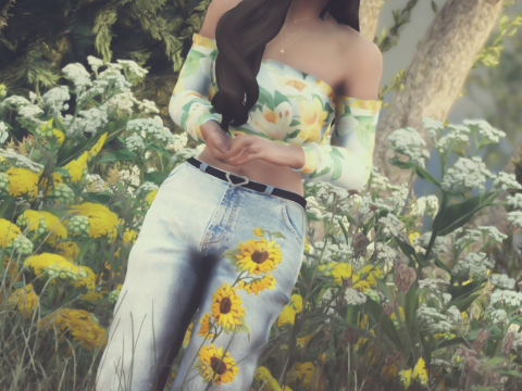 Belted Jeans for MP Female v1.0