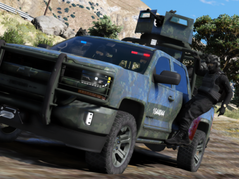 Chevrolet Cheyenne 2017 Armored (SEDENA) [Add-On | FiveM] 1.0