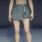 Denim skirt and Tube top for MP Female 1.0