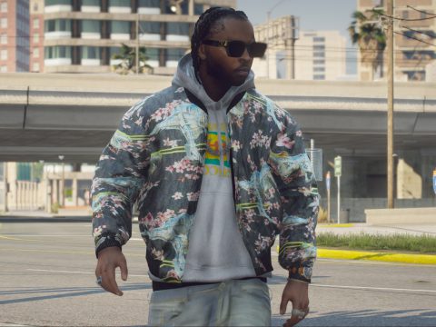 Dior X Sorayama Dinosaur Bomber 1.0