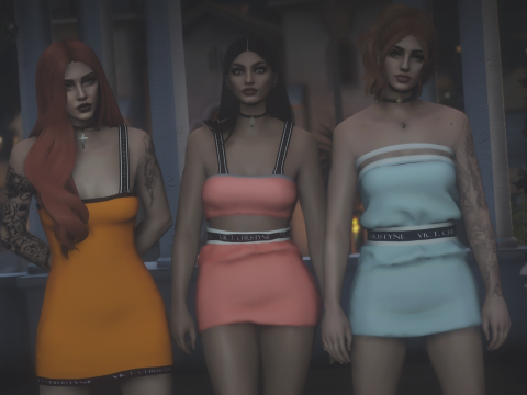 Dress pack (3 dresses) for MP Female v1.0