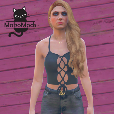 Front Tied Short Top for MP Female – GTA 5 mod