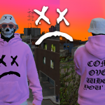 Lil Peep Pink Hoodie for MP Male 1.1