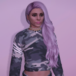 Long curly hairstyle for MP Female