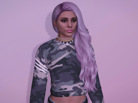 Long curly hairstyle for MP Female