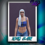 Long hair with a braid for MP Female 1.0 Long hair with a braid for MP Female 1.0