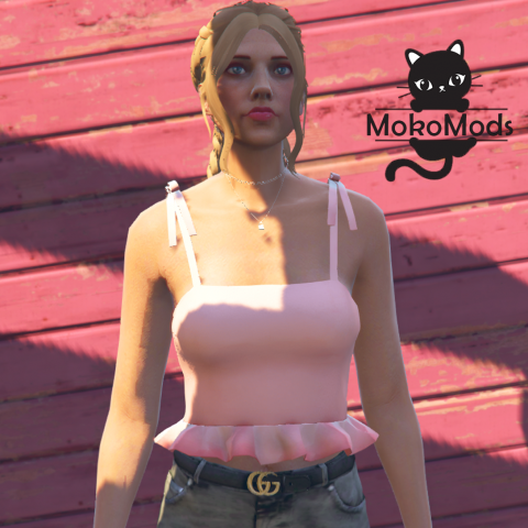 Cute 2 pigtails with bows hairstyle for MP Female – GTA 5 mod