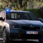 Unmarked (SRT Antwerpen) Skoda Octavia VRS | Toggled beacon, rotating LEDs 1.1