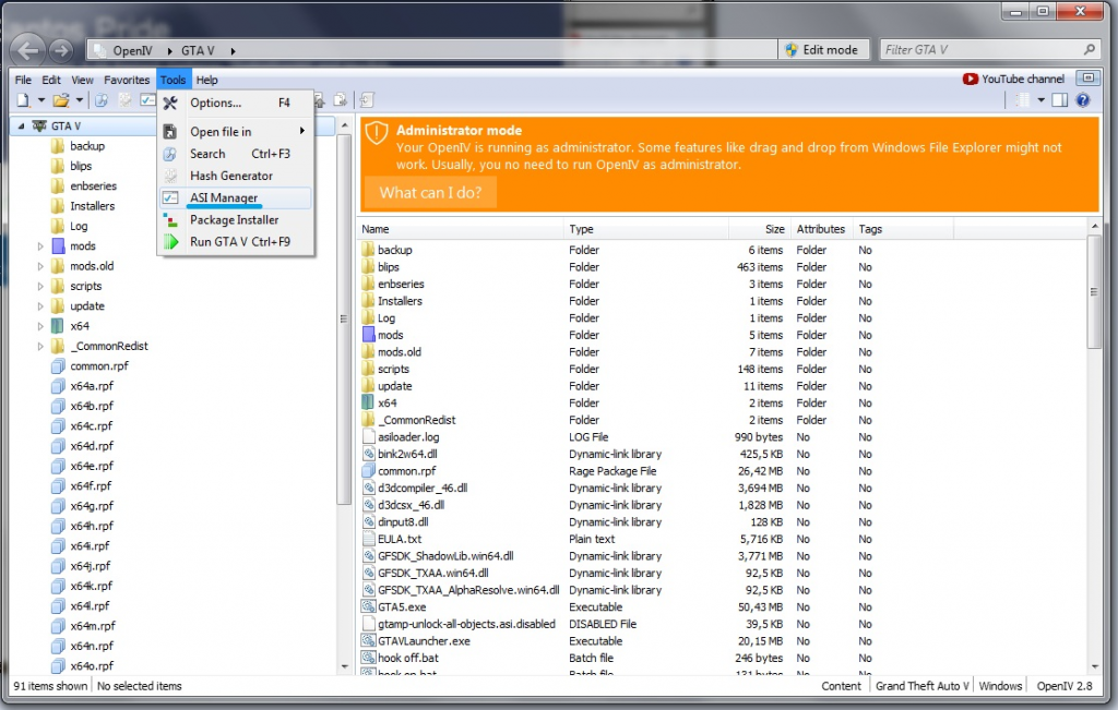 Как установить asi loader для gta 5