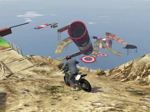 Dangerous Stunt Track on the top of mount chiliad 1.0
