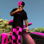 Kaluch 2021 "future" pack for Franklin ( shirt, hair, pants ) 2.0 fix hand