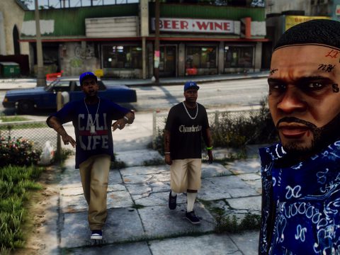 LA Nayba-Hood (NH) Crip face tatted, beard, regular line-up, double, and triple line-ups for Franklin 1.4