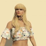 Long Straight Fringe hairstyle for MP Female 1.0