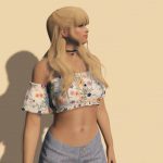 Long Straight Fringe hairstyle for MP Female 1.0