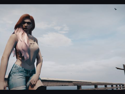 Long wavy hairstyle for MP female 1.1