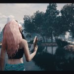 Long wavy ponytail hairstyle for MP female 1.1