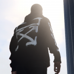 Off-White Spray Marker Black Hoodie for Franklin