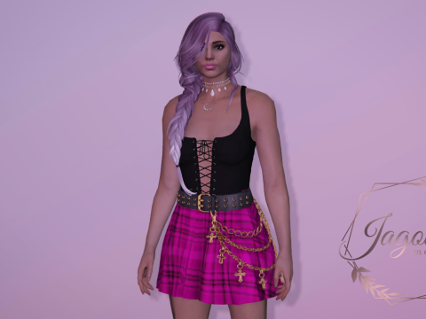Ombree braid hairstyle for MP Female