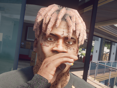 Overdone Face Tattoos for Franklin 2.0