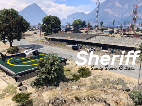 Sheriff Sandy Shores Outside [Fivem / Ymap] 1.0