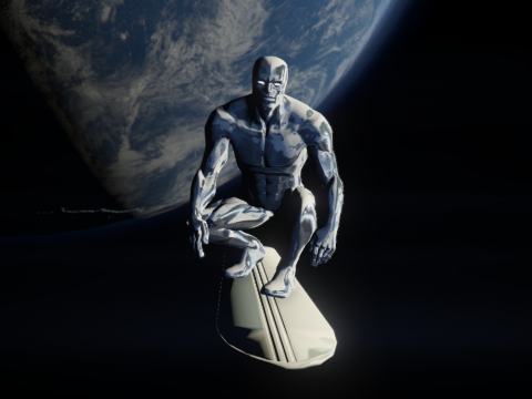 Silver Surfer COC + Board(Chrome effects)