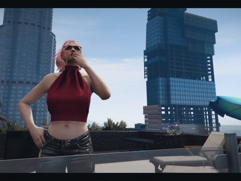 Top with gold chain for MP female 1.1