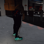 Sagged adidas runners