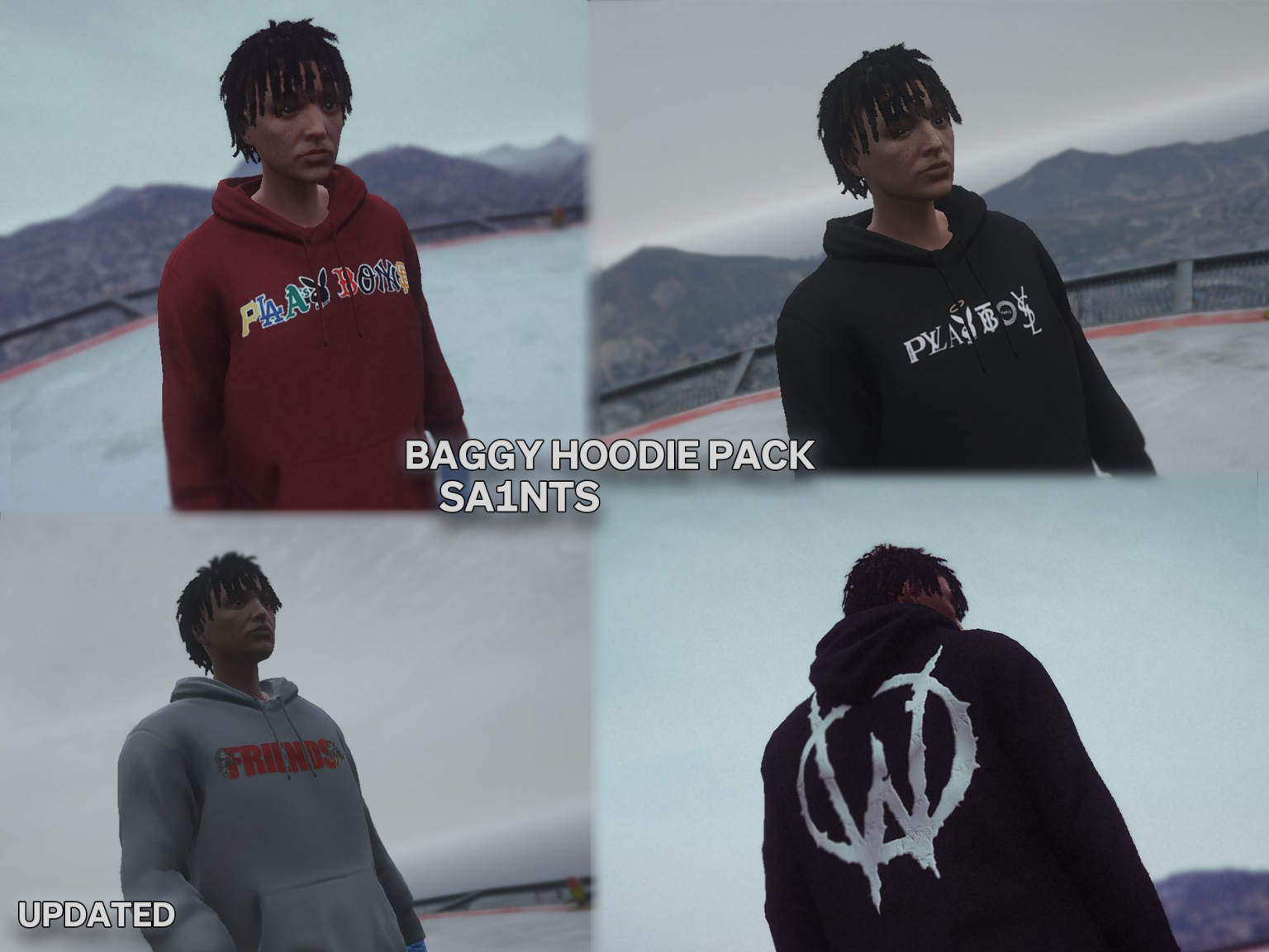 Baggy Hoodie for MP Male v2 updated – GTA 5 mod