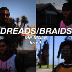 Dreads/Braids pack for MP Male 1.0