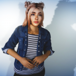 Denim Jacket And Shirt For MP Female 1.0