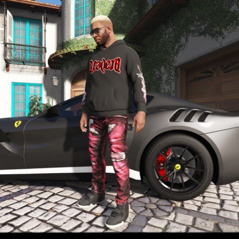 Drip Experiments Duck Hunt Hoodie For Franklin V 1 – GTA 5 mod