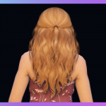 Fluffy pinned-back long hairstyle for MP Female 1.0